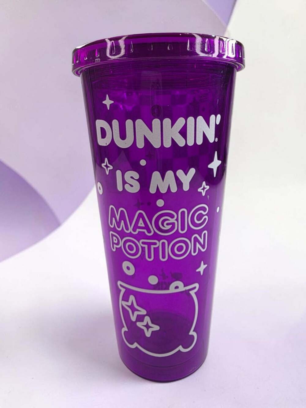 Dunkin' Donuts Glow-in-the-Dark "Dunkin' Is My Magic Potion" Halloween 24oz Tumb